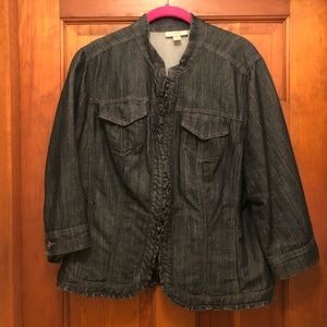 3/4 sleeve lightweight denim jacket!